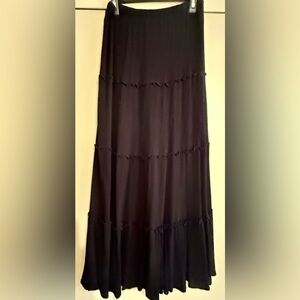 Love Tree Tiered Black Maxi.